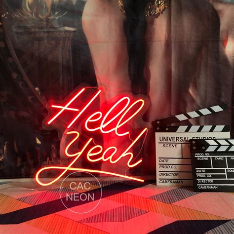 Hell Yeah Neon Signcustom Neon Sign Bedroom Decorationsled Etsy India