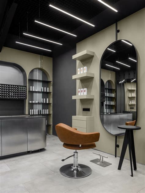 This Hair Salon With Soothing Geometries Invites Guests to Reflect