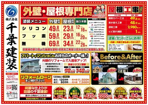 ちいき新聞に折り込みチラシを入れさせていただきました！株式会社千葉建装 株式会社千葉建装