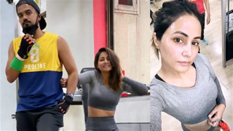 Fitness Queen: Hina Khan shares inspiring workout video, fans feel ...