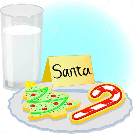 Christmas Cookies For Santaeps Stock Vector Illustration Of Frosting