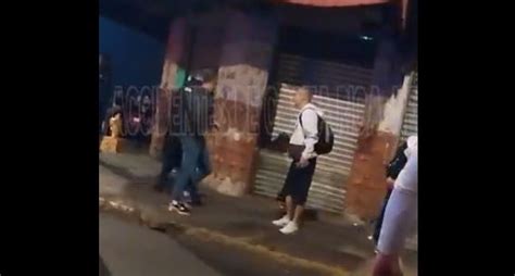 En Video Enfrentamiento Entre Policias Y Jovenes Despues Del Festival