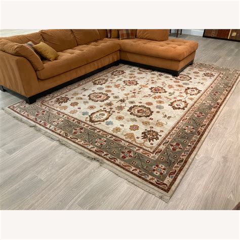 Karastan Ivory Oushak Rug 9x12 Aptdeco