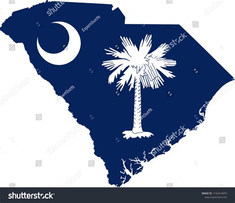 South Carolina State Flag Seal Love Stock Vector (Royalty Free ...