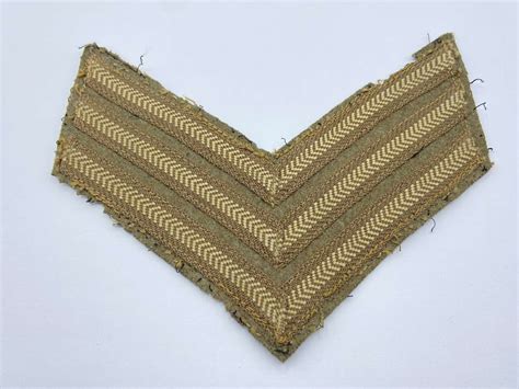 WW1 British Army Sergeants Cloth Chevron Insignia Rank Stripe