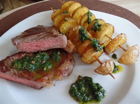 Rumpsteak Mit Pfeffer Salsa Verde Und Kartoffelspie E Rezept Kochbar De