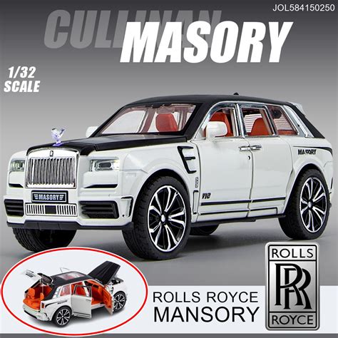 โมเดลรถเหลก ROLLS ROYCE MANSORY สเกล1 32 เปด ปดประตรอบคน มไฟมลาน