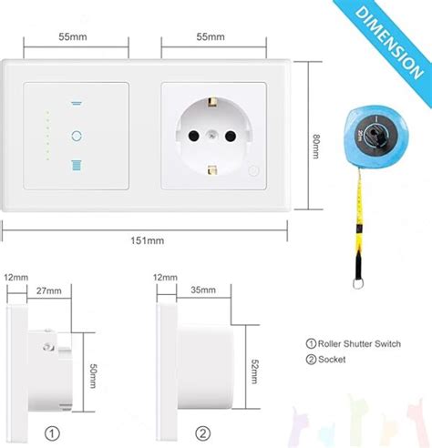 CURRYSMARTER Gen6 WLAN Rollladenschalter WLAN Smart Steckdose 16A