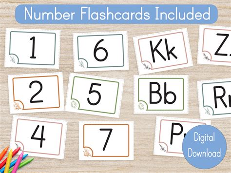 Alphabet Flashcards, ABC Printable Flashcards, Instant Download ...