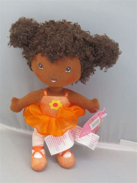 2003 Bandai Strawberry Shortcake Plush Berry Ballerina Orange Blossom With Tag E Strawberry