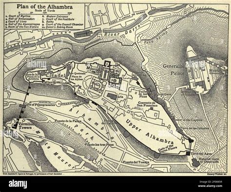 plan  alhambra stock photo alamy