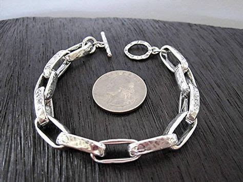 Chunky Sterling Silver Chain Link Statement Bracelet Multiple Lengths