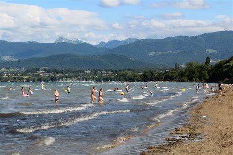 Excenevex Plage Strand Am Genfersee Lac L Man Beim Dor Flickr