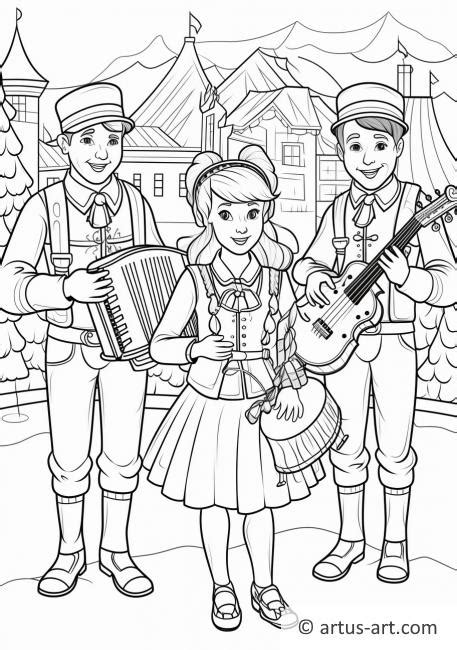 Oktoberfest Band Ausmalbild Gratis Ausdrucken Ausmalen Artus Art