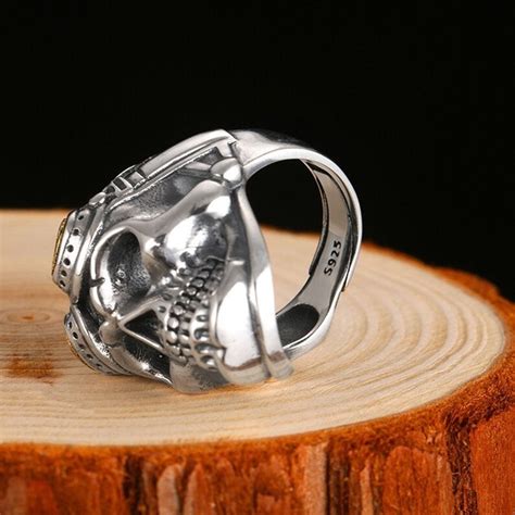 Silver Skull Ring Men Sterling Silver Vintage Mens Jewelry - Etsy