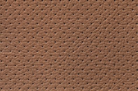 Fond De Texture En Cuir Marron Perfor Photo Premium