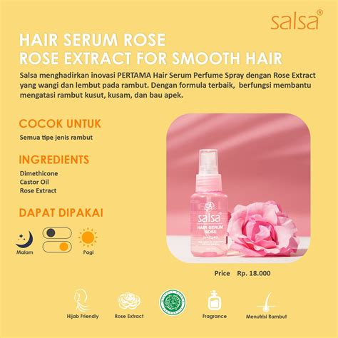 Salsa Hair Serum Perfume Spray Pertama Di Indonesia Dengan 3 Varian