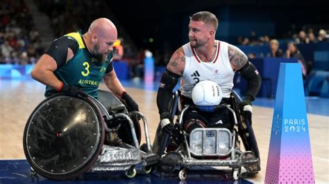 Aus Gbr Usa Can Phase Pr Liminaire Mixte Rugby Fauteuil Jeux