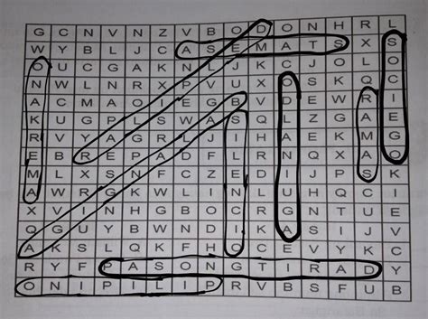 A Panuto Hanapin At Bilugan Sa Word Search Puzzle Ang Mga Kataga Sa