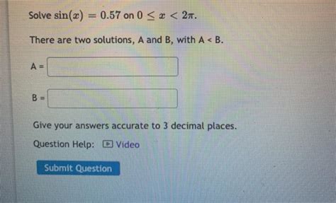 Solved Solve 2 Sin T 3 Sin T 1 0 For All Solutions