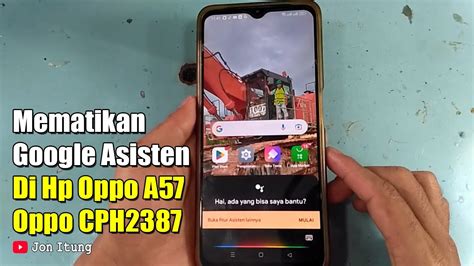 Cara Mematikan Google Asisten Di Hp Oppo A Cph Youtube