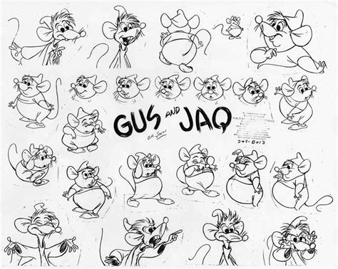 Jaq And Gusgallery Disney Wiki Fandom Powered By Wikia Teckning