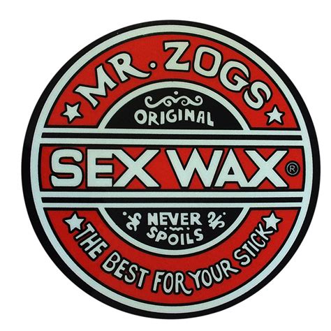 Sex Wax Classic Logo Stickers 7 Red Seaside Surf Shop