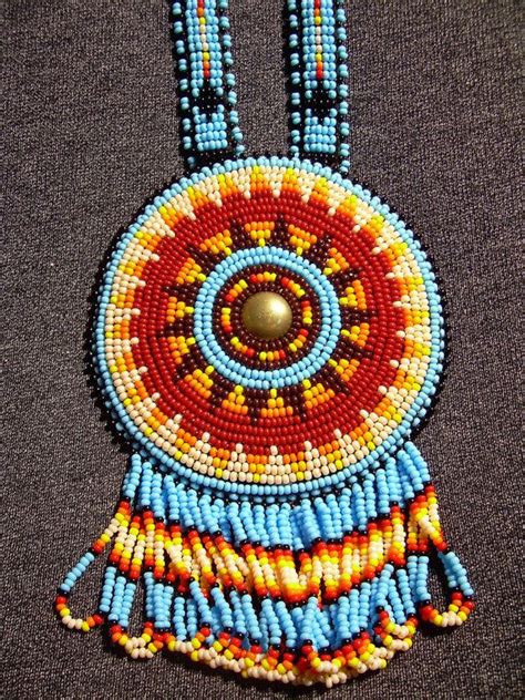 Beaded Medallion Rosette Lakota Native American By Lakotabeadwork 100 00 Beadwork Patterns