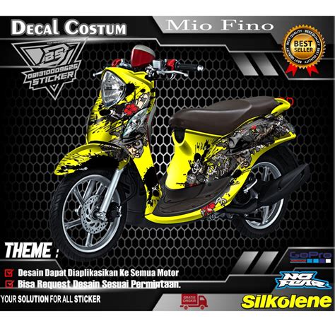 Jual Sticker Decal Yamaha Mio Fino Grande Dekal Stiker Mio Fino