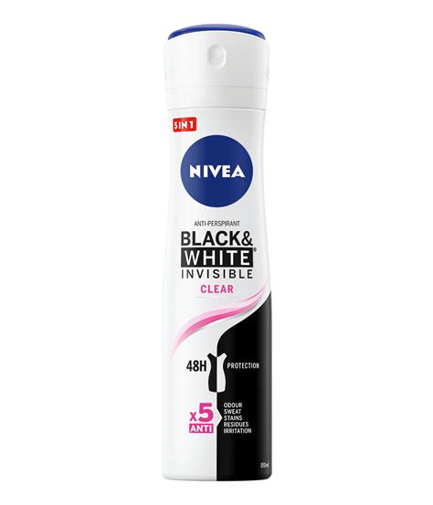 Black White Anti Perspirant 150ml Spray NIVEA