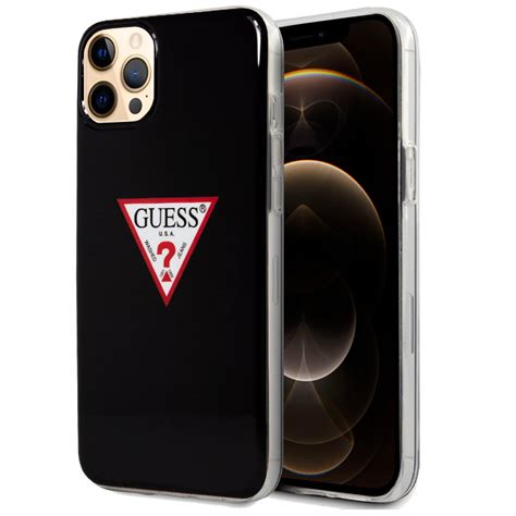 Carcasa Cool Para Iphone 12 Pro Max Licencia Guess Negro