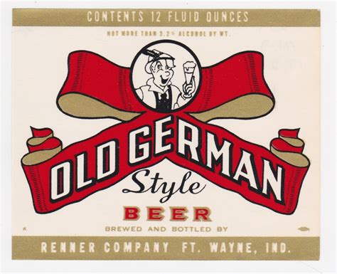 Old German Beer Label