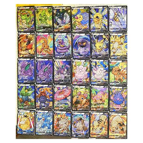 Jeu De Cartes Pok Mon Rugh Flash Charizard Eevee Mewtwo Greninja Anime