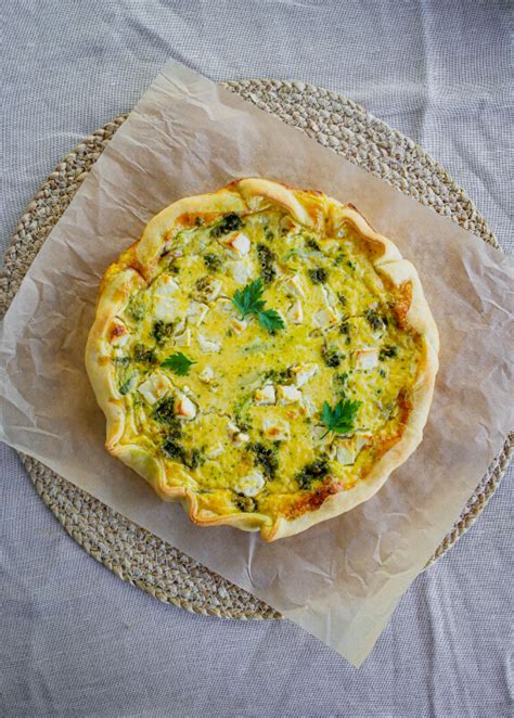 Quiche Courgette Feta Et Persillade