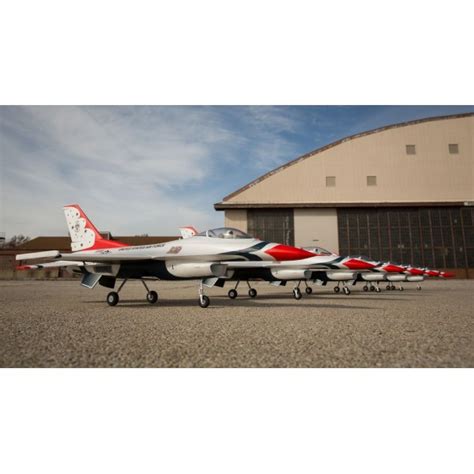 E FLITE F 16 Thunderbirds 70mm EDF Jet BNF Basic Con AS3X E SAFE Select