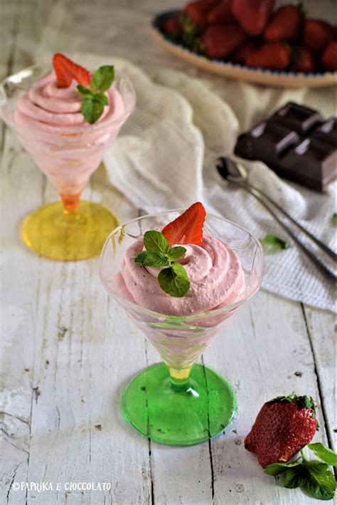 Mousse Di Fragole Ricetta Veloce Paprika E Cioccolato