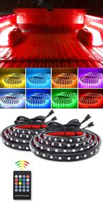 Amazon Nilight TR 05 2PCS 60 Inch 180 LEDs Bed Strip Kit With