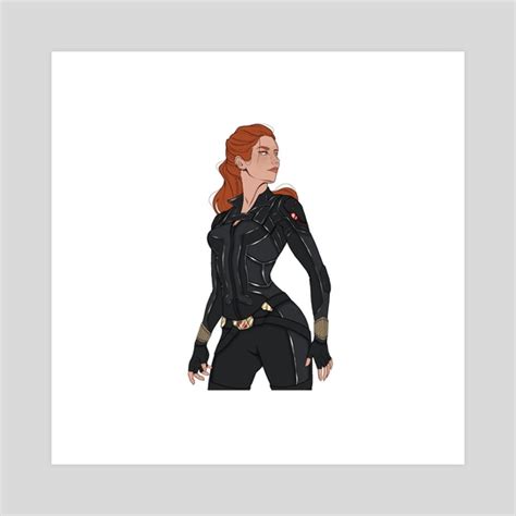 Black Widow Black Suit, an art print by _amk.draws_ - INPRNT