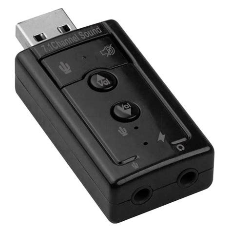 Carte Son Externe Usb Ociodual X Jack Mm Avec Panneau De Volume