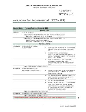 Fillable Online Chapter Section Institutional Edit Requirements