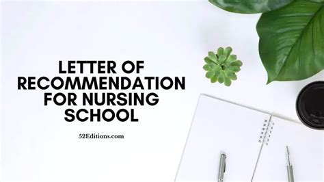 Letter Of Recommendation For Nursing School // Get FREE Letter ...