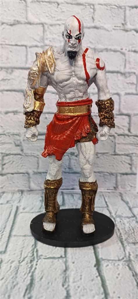 Boneco God Of War Kratos Cm Colecion Vel Resina Elo