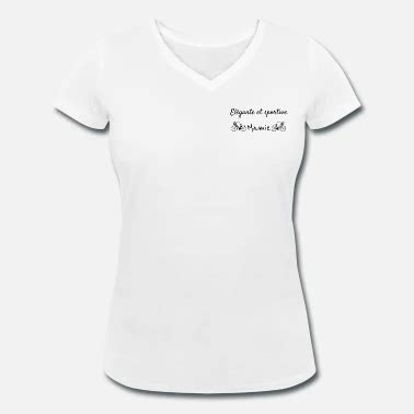 Elégante et sportive Mamie T shirt bio col V Femme Spreadshirt T