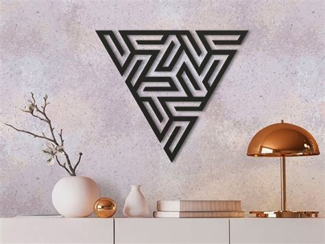 Triangle Wall Decor – 3D Model – Vector files