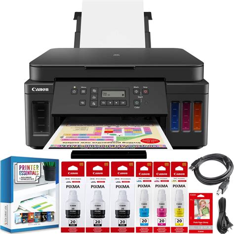 Canon Pixma G6020 Megatank All In One Wireless Printer W Copy Scan Mobile Photo Print