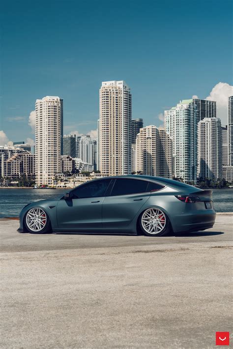 Tesla Model 3 Hybrid Forged Series HF 7 Vossen Wheels 2022