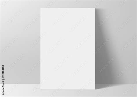 vertical rectangle  paper format mock  vector illustration stock