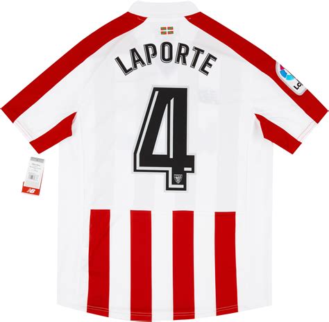 2017 18 Athletic Bilbao Home Shirt Laporte 4