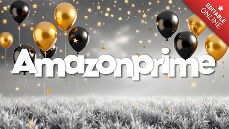 Amazonprime Elegante Tarjeta Cumplea Os Con Personalizable