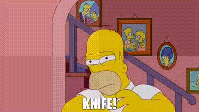 YARN Knife The Simpsons 1989 S20E11 Comedy Video Gifs By